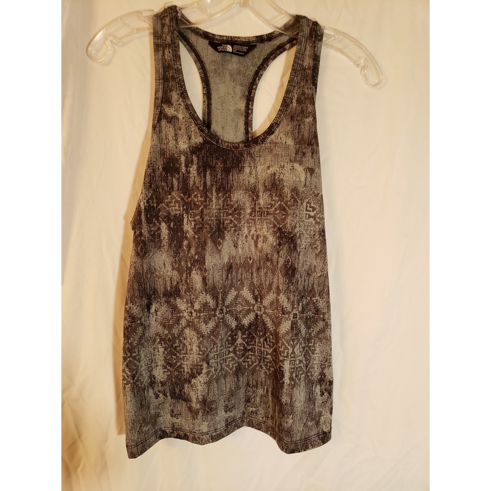 Women's The North Face Gray Print Tank Top Size S